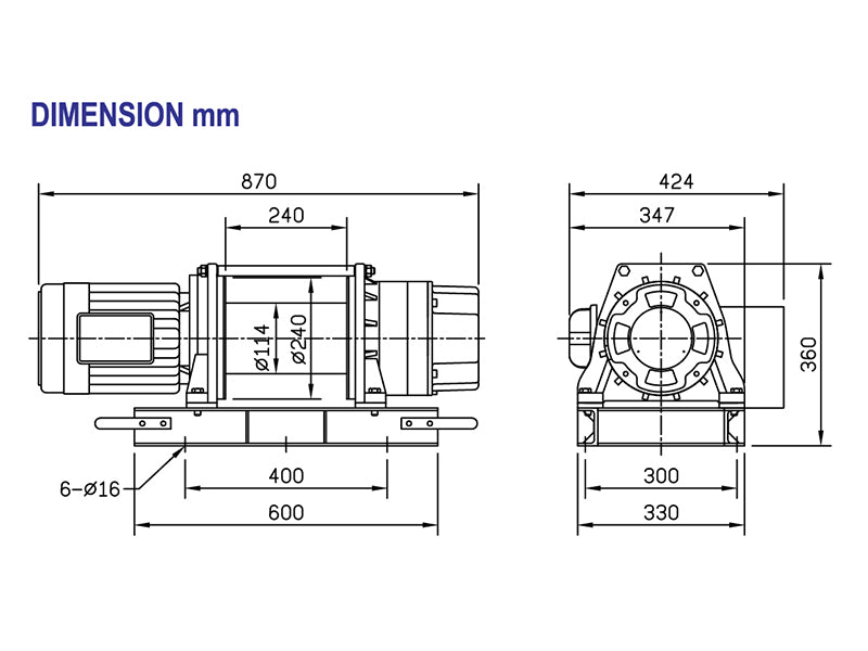 Winche Come Up CP 750